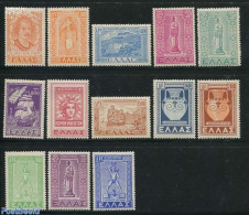 Greece 1950 Definitives 13v, Mint NH, Transport - Various - Ships And Boats - Lighthouses & Safety At Sea - Art - Cera.. - Unused Stamps