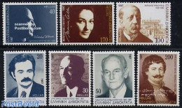 Greece 1997 Famous Persons 7v, Mint NH, History - Performance Art - Politicians - Music - Art - Authors - Neufs