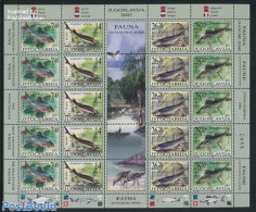 Yugoslavia 2002 Fish M/s, Mint NH, Nature - Fish - Ungebraucht