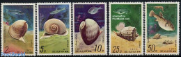 Korea, North 1977 Marine Life 5v, Mint NH, Nature - Fish - Shells & Crustaceans - Fishes