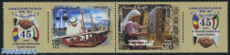 Kuwait 2008 Diplomatic Relations With Romania 2v [:], Joint Is, Mint NH, Transport - Various - Ships And Boats - Joint.. - Bateaux