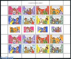 Netherlands Antilles 2007 Cartoons 2x8v M/s, Mint NH, Nature - Cattle - Fish - Poultry - Turtles - Art - Comics (excep.. - Fishes