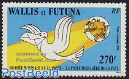 Wallis & Futuna 1986 World Postal Day 1v, Mint NH, Nature - Birds - Post - U.P.U. - Pigeons - Correo Postal