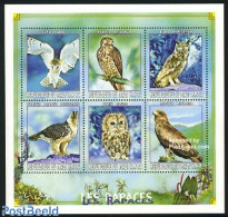 Mali 1999 Birds Of Prey 6v M/s, Mint NH, Nature - Birds - Birds Of Prey - Owls - Malí (1959-...)