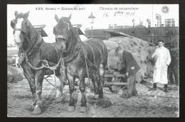 962 - BELGIQUE - ANVERS - Scènes Du Port - Chevaux De Corporations - Antwerpen