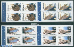 Romania 1998 Night Birds 2 Booklets, Mint NH, Nature - Birds - Owls - Stamp Booklets - Nuevos