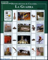 Colombia 2009 La Guajira Province 12v M/s, Mint NH, History - Nature - Performance Art - Religion - Coat Of Arms - Bir.. - Rotary, Club Leones
