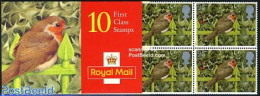 Great Britain 1995 Christmas Booklet (10x25p), Mint NH, Nature - Religion - Birds - Christmas - Stamp Booklets - Nuevos