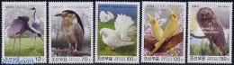 Korea, North 2003 Birds 5v, Mint NH, Nature - Birds - Owls - Parrots - Corée Du Nord