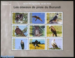 Burundi 2009 Birds 9v M/s, Mint NH, Nature - Birds - Birds Of Prey - Altri & Non Classificati