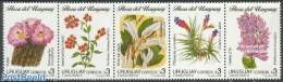 Uruguay 1995 Flowers 5v [::::], Mint NH, Nature - Flowers & Plants - Uruguay