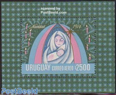 Uruguay 1974 Christmas S/s, Mint NH, Religion - Christmas - Natale