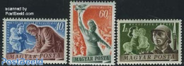 Hungary 1950 Peace 3v, Unused (hinged), History - Peace - Neufs