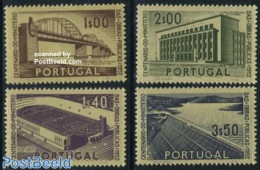 Portugal 1952 Public Constructions 4v, Mint NH, Nature - Sport - Water, Dams & Falls - Sport (other And Mixed) - Art -.. - Nuovi