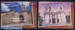 Peru 2004 Churches 2v, Mint NH, Religion - Churches, Temples, Mosques, Synagogues - Iglesias Y Catedrales