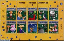 Venezuela 1998 Children Books 10v M/s, Mint NH, Nature - Cats - Art - Children's Books Illustrations - Comics (except .. - Comics