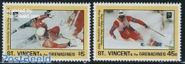 Saint Vincent 1993 Olympic Winter Games 2v, Mint NH, Sport - Olympic Winter Games - Skiing - Skisport