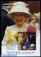 Zambia 2002 Elizabeth II, Golden Accession S/s, Mint NH, History - Kings & Queens (Royalty) - Familias Reales