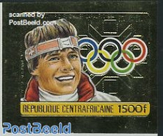 Central Africa 1984 Olympic Winter Games 1v Imperforated, Mint NH, Sport - Olympic Winter Games - Centraal-Afrikaanse Republiek