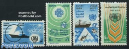 Egypt (Republic) 1983 Mixed Issue 4v, Mint NH, History - Science - Transport - United Nations - Telecommunication - Sh.. - Nuevos