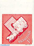 Hungary 1963 First Postal Conference 1v Imperforated, Mint NH, Nature - Transport - Horses - Coaches - Nuovi