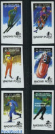 Hungary 1987 Olympic Winter Games 6v Imperforated, Mint NH, Sport - (Bob) Sleigh Sports - Ice Hockey - Olympic Winter .. - Ungebraucht