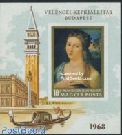 Hungary 1968 Vecchio Painting S/s Imperforated, Mint NH, Transport - Ships And Boats - Art - Paintings - Unused Stamps