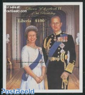 Liberia 2001 Elizabeth II 75th Birthday S/s, Mint NH, History - Kings & Queens (Royalty) - Familias Reales