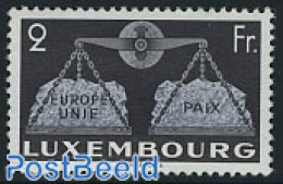 Luxemburg 1951 2Fr, Stamp Out Of Set, Mint NH, History - Europa Hang-on Issues - Ungebraucht