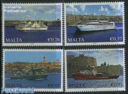 Malta 2011 Ships 4v, Mint NH, Transport - Various - Ships And Boats - Lighthouses & Safety At Sea - Bateaux
