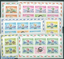 Maldives 1974 UPU Centenary 6 M/ss Imperforated, Mint NH, Nature - Transport - Horses - U.P.U. - Automobiles - Coaches.. - U.P.U.