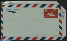 Netherlands Antilles 1959 Aerogramme 20c Red (reverse Side Text Mirror To F, Unused Postal Stationary - Sonstige & Ohne Zuordnung