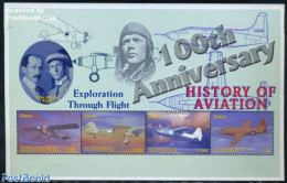 Ghana 2003 Wright Brothers 4v M/s, Mint NH, Transport - Aircraft & Aviation - Avions