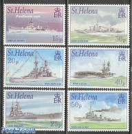 Saint Helena 2001 Ships Of The Royal Navy In W.W. II 6v, Mint NH, Transport - Ships And Boats - Bateaux