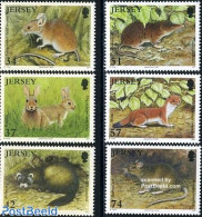 Jersey 2007 Countryside Animals 6v, Mint NH, Nature - Animals (others & Mixed) - Rabbits / Hares - Jersey