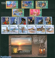 Alderney 2005 Yearset 2005, Complete, 17v + 1s/s, Mint NH, Various - Yearsets (by Country) - Non Classificati