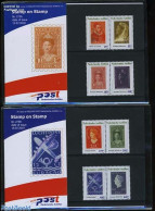 Netherlands Antilles 2010 Stamps, Presentation Pack 273A+B, Mint NH, Stamps On Stamps - Stamps On Stamps