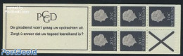 Netherlands 1966 5x20c Booklet X Narrow On Right Side With Count Bl, Mint NH, Stamp Booklets - Ungebraucht