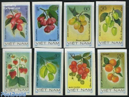 Vietnam 1981 Fruits 8v Imperforated, Mint NH - Sonstige & Ohne Zuordnung