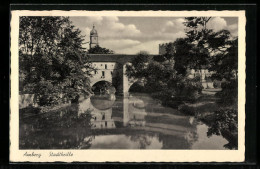 AK Amberg, Stadtbrille, Brücke  - Amberg