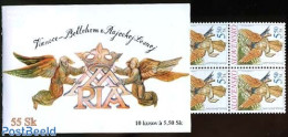 Slovakia 2002 Christmas Booklet, Mint NH, Religion - Christmas - Stamp Booklets - Ongebruikt