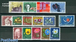 Switzerland 1958 Yearset 1958, Complete, 15v, Mint NH, Various - Yearsets (by Country) - Ongebruikt