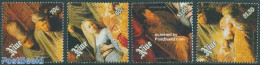 Niue 1989 Christmas, Rembrandt 4v, Mint NH, Religion - Christmas - Art - Paintings - Rembrandt - Natale