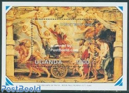 Uganda 1990 Christmas S/s, Mint NH, Religion - Christmas - Art - Paintings - Rubens - Noël