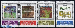 Samoa 1994 Christmas 4v, Mint NH, Religion - Christmas - Noël