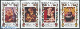 Sierra Leone 1985 Christmas 4v, Mint NH, Religion - Christmas - Art - Paintings - Natale