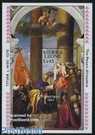 Sierra Leone 1987 Christmas, Titian Paintings S/s, Mint NH, Religion - Christmas - Art - Paintings - Weihnachten