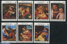 Turks And Caicos Islands 1988 Christmas, Titian 8v, Mint NH, Religion - Christmas - Art - Paintings - Noël