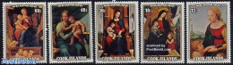 Cook Islands 1983 Christmas 5v, Mint NH, Religion - Christmas - Art - Paintings - Raphael - Kerstmis