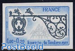 France 1977 Stamp Day 1v Imperforated, Mint NH, Stamp Day - Ongebruikt
